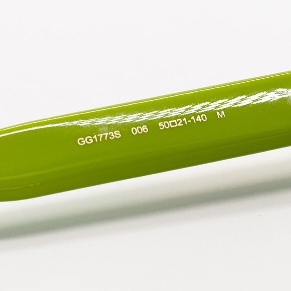 NEW GUCCI GG1773S 006 GREEN CAT EYE WOMEN SUNGLASSES GUCCI - Picture 8 of 10